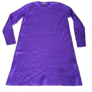 Cos Sweater Tunic Purple Small 100% Wool